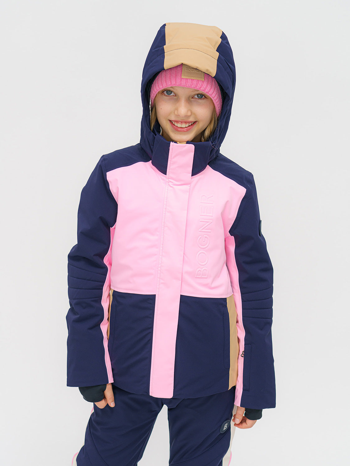 Bogner Kids Ski Jacket Dela-t Blue in Blue 6803824820-18.jpg | NICKIS.com