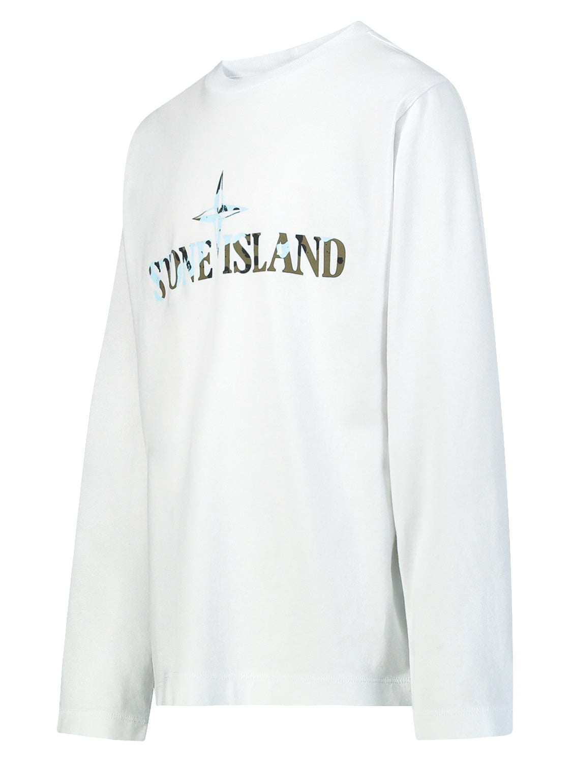 STONE ISLAND JUNIOR Kids long-sleeve White in White 6803879890-4.jpg | NICKIS.com