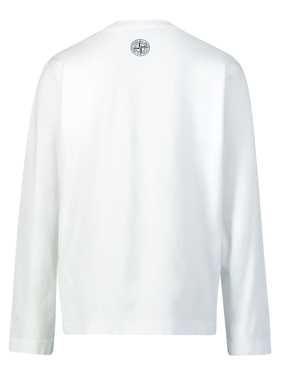 STONE ISLAND JUNIOR Kids long-sleeve White in White 6803879890-5.jpg | NICKIS.com