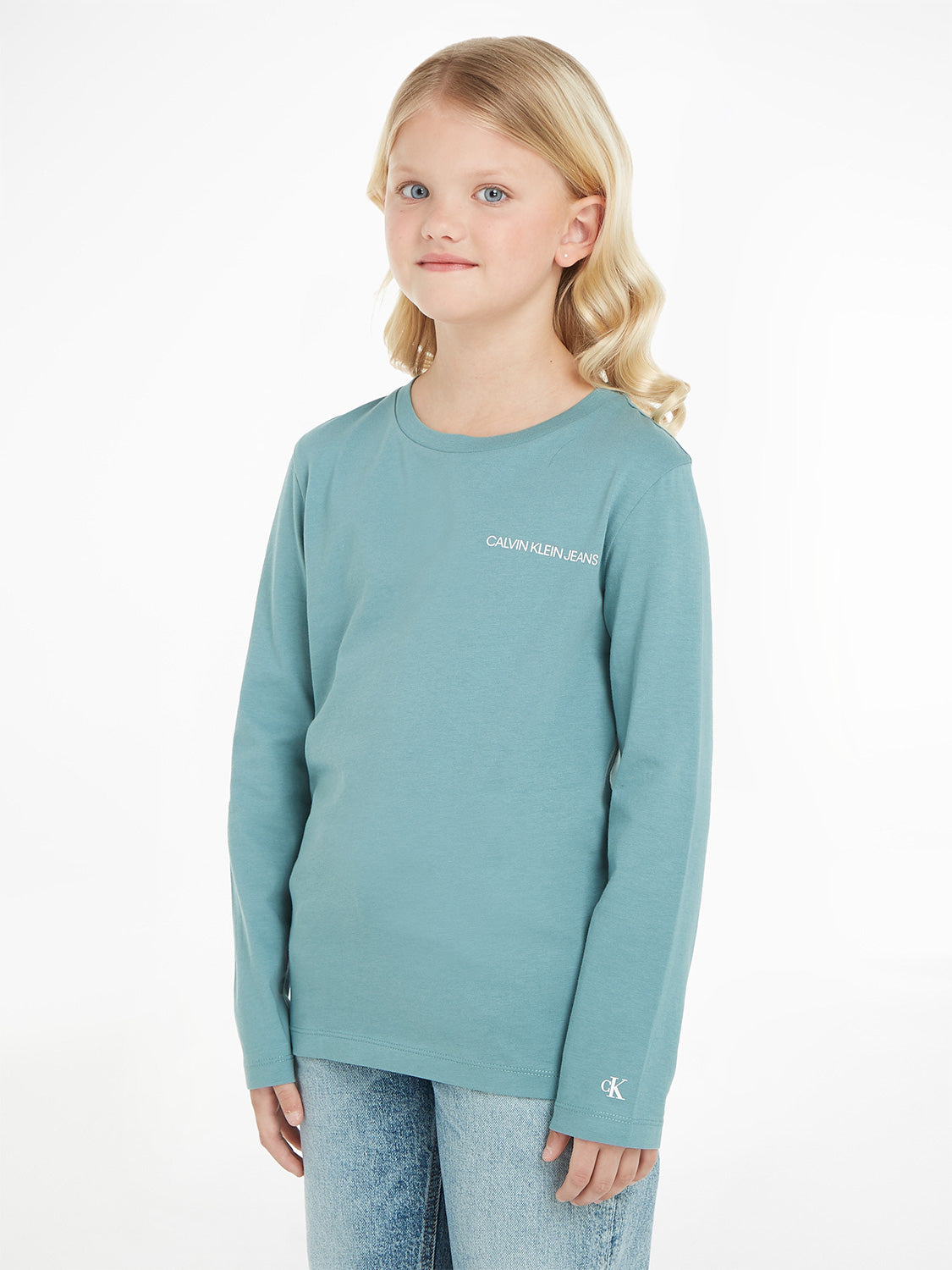 Calvin Klein Kids long-sleeve Turquoise in Turquoise 6803893177-2.jpg | NICKIS.com