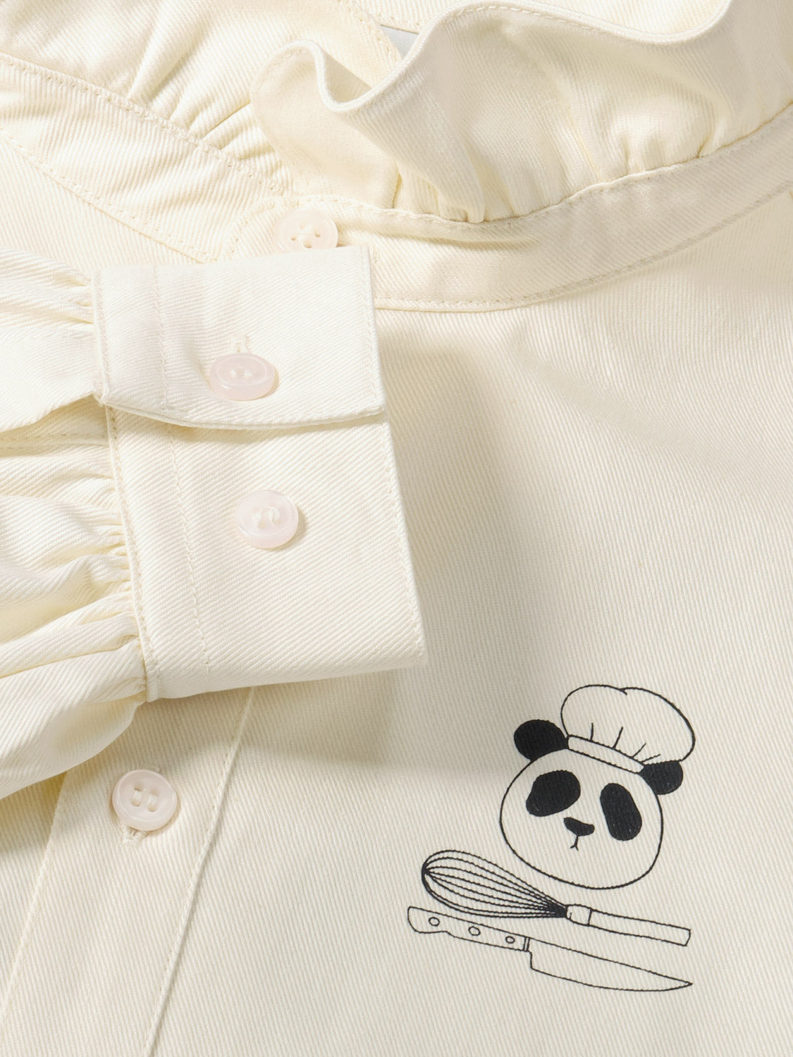 Mini Rodini Kids blouse Chef Panda  in  6803945109-5.jpg | NICKIS.com