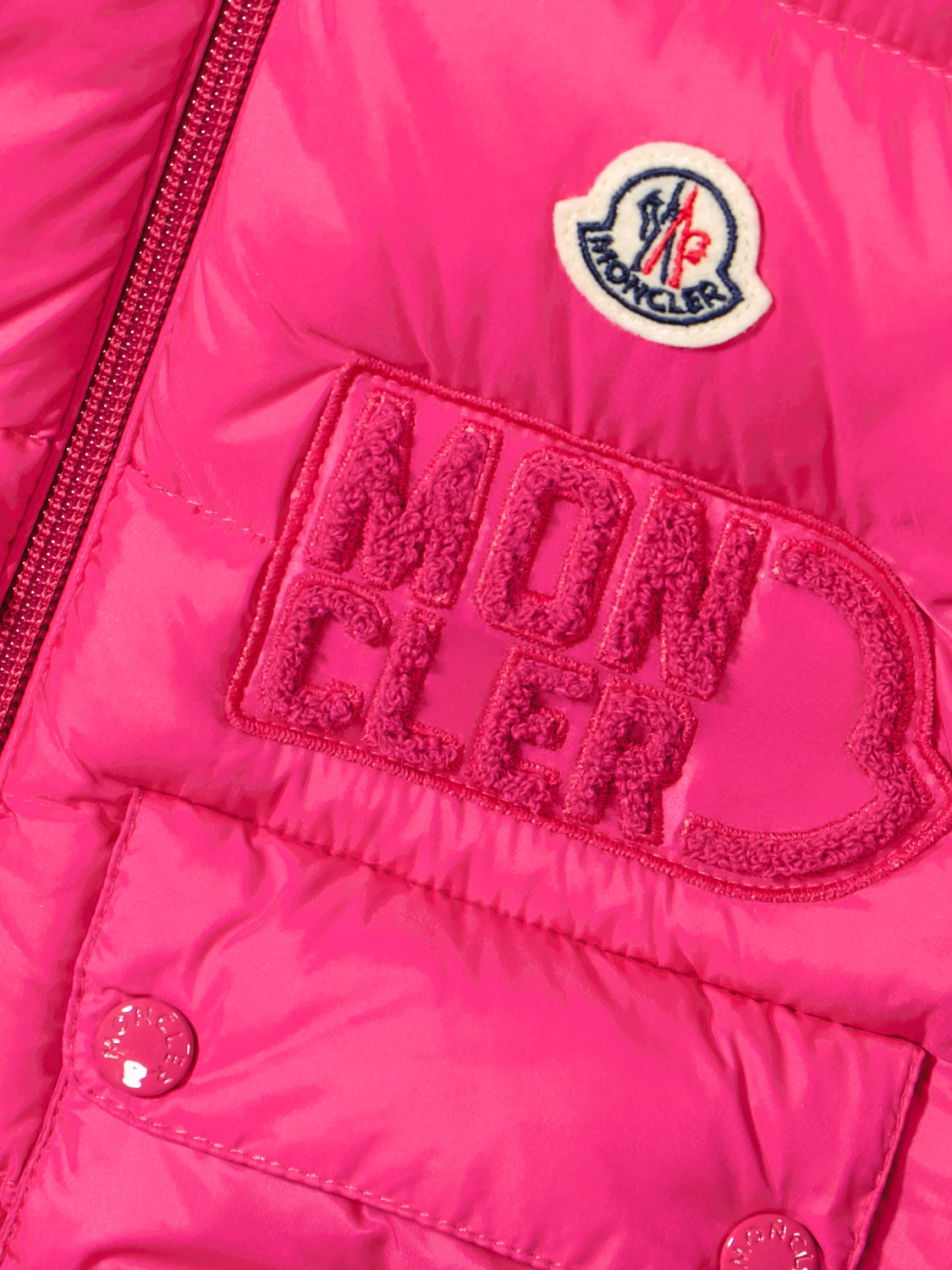 Moncler Enfant Kids vest Amy Fuchsia in Fuchsia 6803966367-4.jpg | NICKIS.com