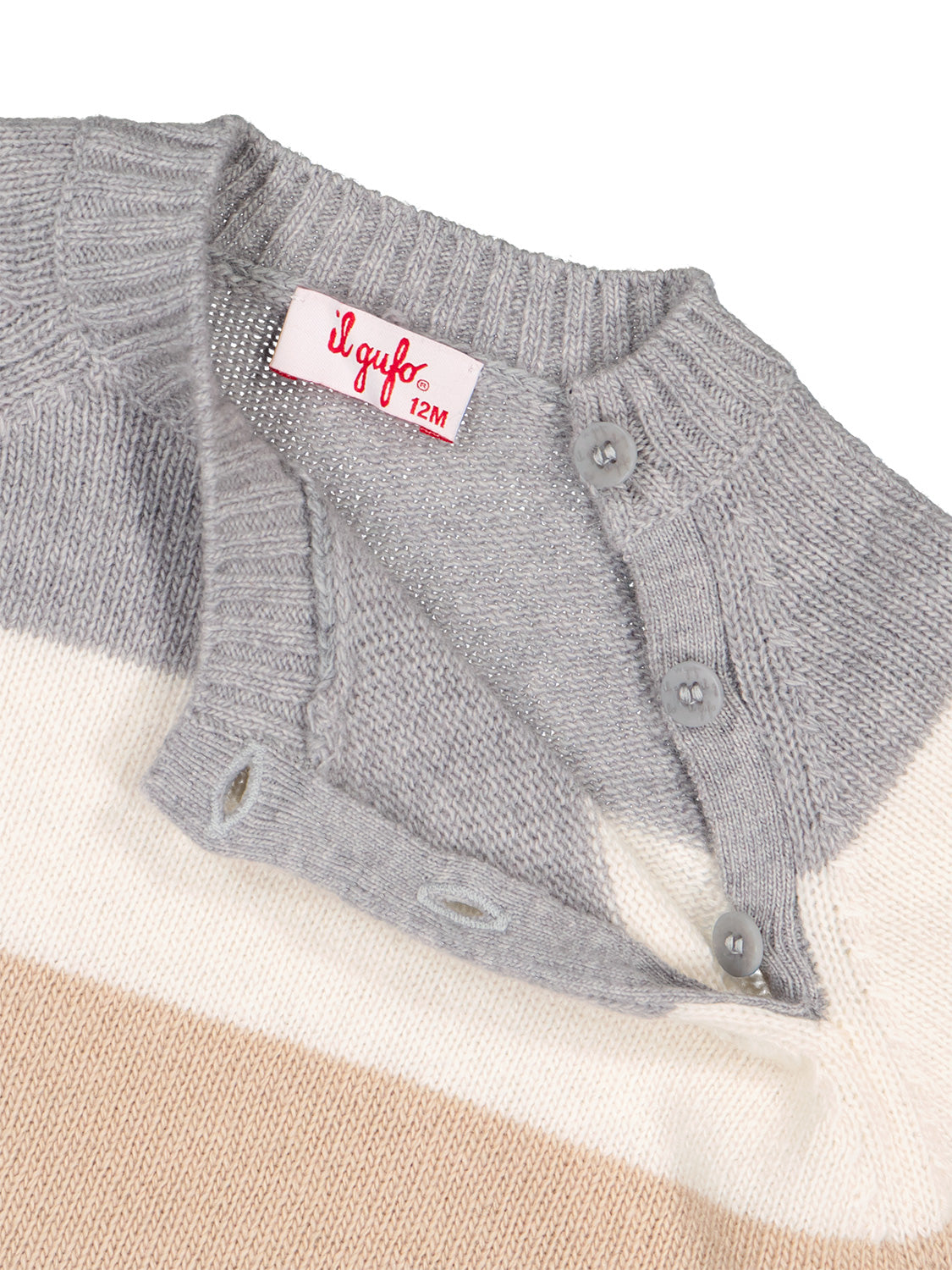 Il Gufo Kids Sweaters Grey in Grey 6803970754-5.jpg | NICKIS.com