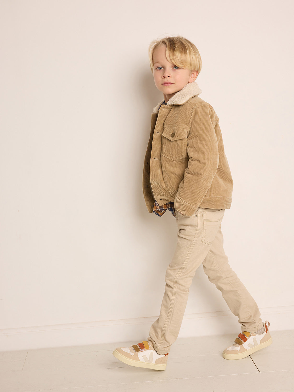 Bonpoint Kids jacket Dalvin Camel in Camel 6803980209-3.jpg | NICKIS.com