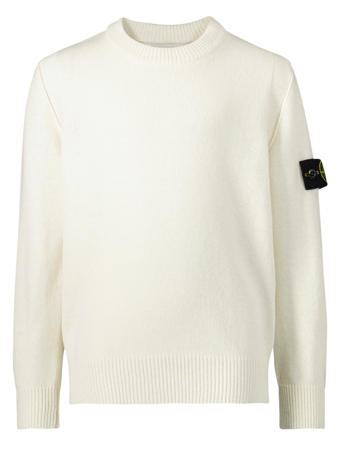 STONE ISLAND JUNIOR Kids Sweaters White in White 6804036221-1.jpg | NICKIS.com