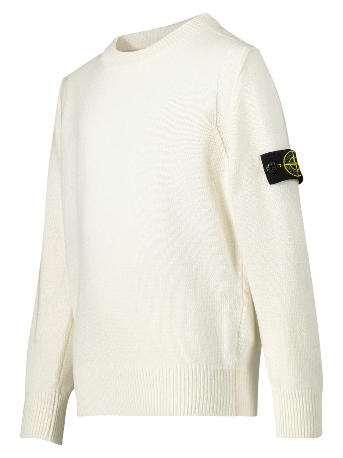 STONE ISLAND JUNIOR Kids Sweaters White in White 6804036221-4.jpg | NICKIS.com