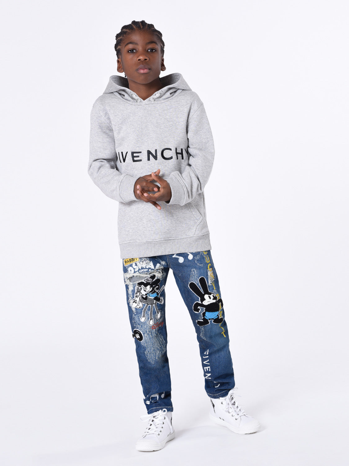 Givenchy Kids hoodie Grey in Grey 6804047188-2.jpg | NICKIS.com