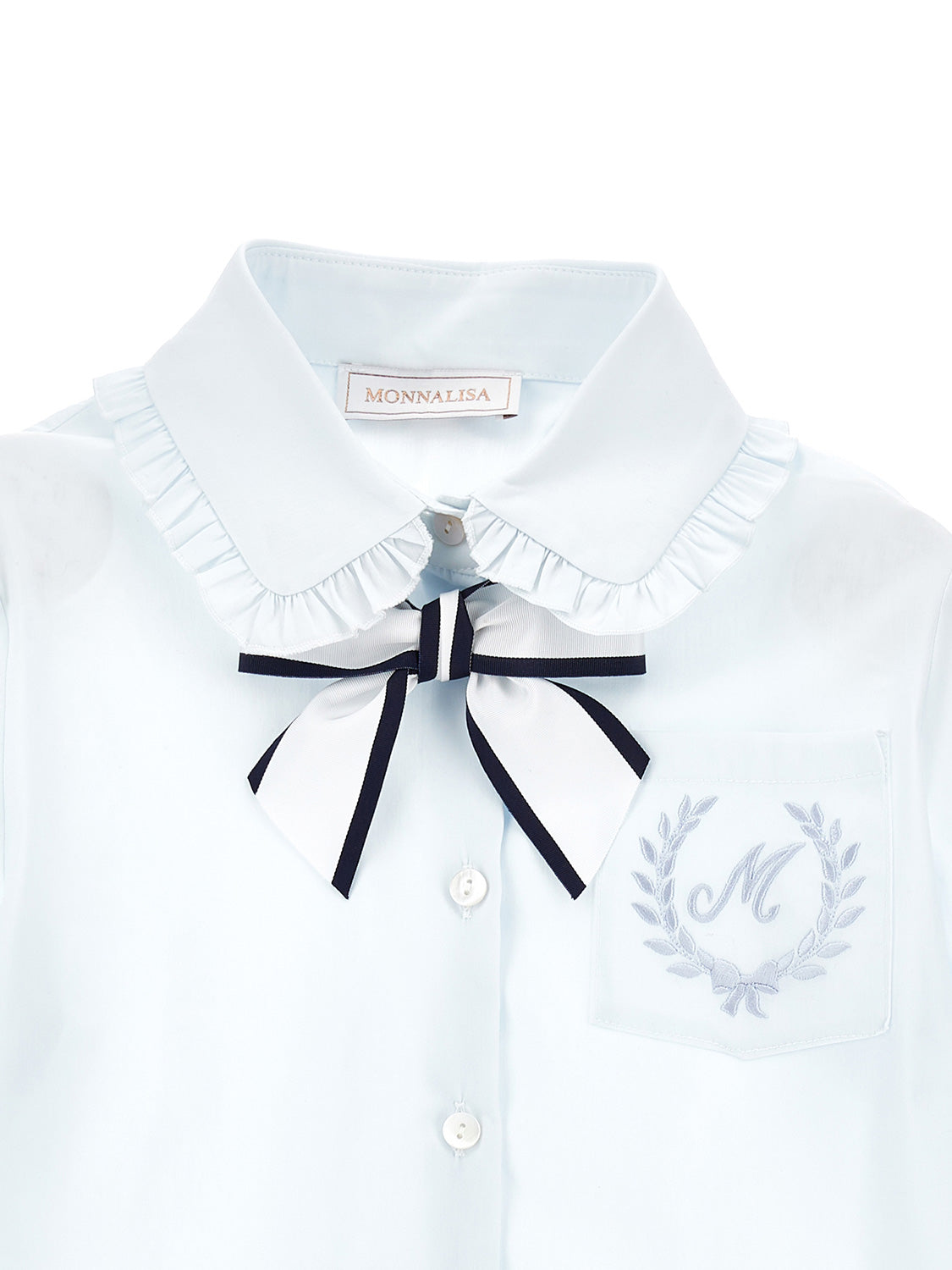 Monnalisa Kids blouse Blue in Blue 6804210648-6.jpg | NICKIS.com