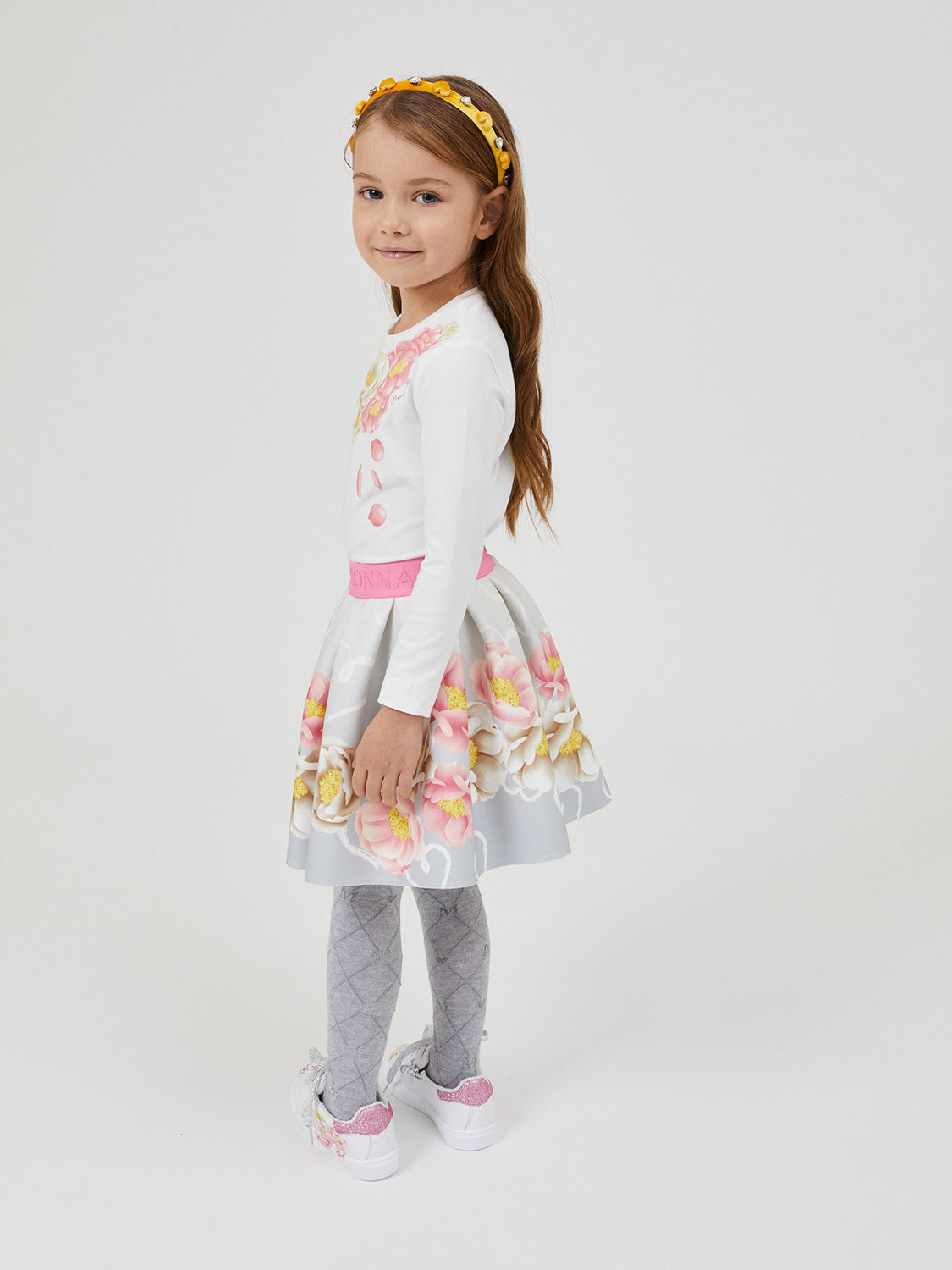 Monnalisa Kids skirt Grey in Grey 6804255067-3.jpg | NICKIS.com