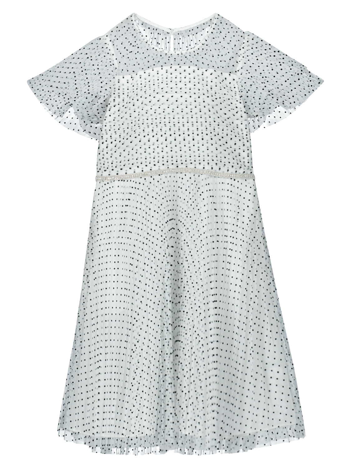 Self-Portrait Kids dress White in White 6804278374-1.jpg | NICKIS.com