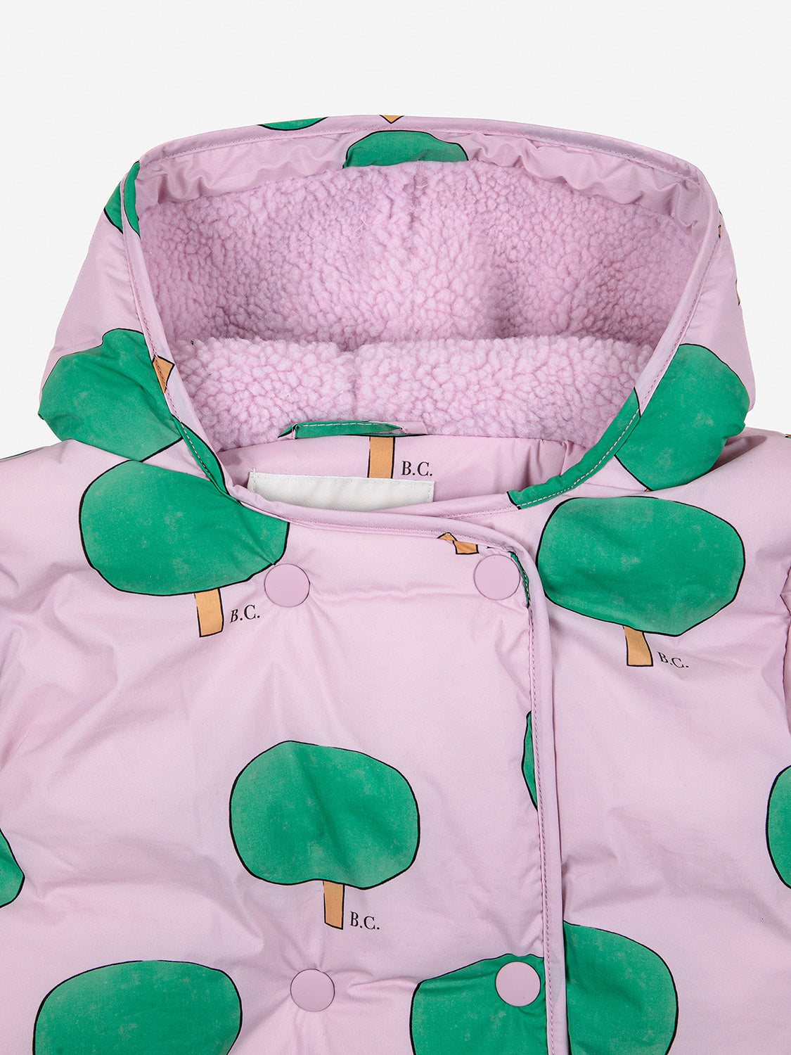 Bobo Choses Kids winter jacket Green Tree Lilac in Lilac 6804320678-5.jpg | NICKIS.com