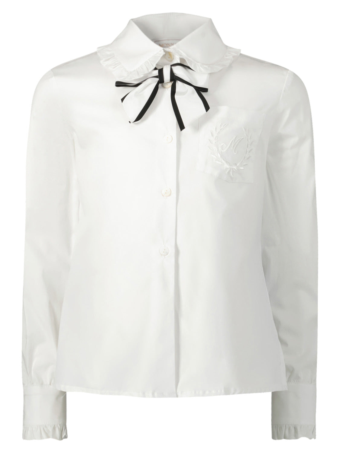 Monnalisa Kids blouse White in White 6804426768-1.jpg | NICKIS.com