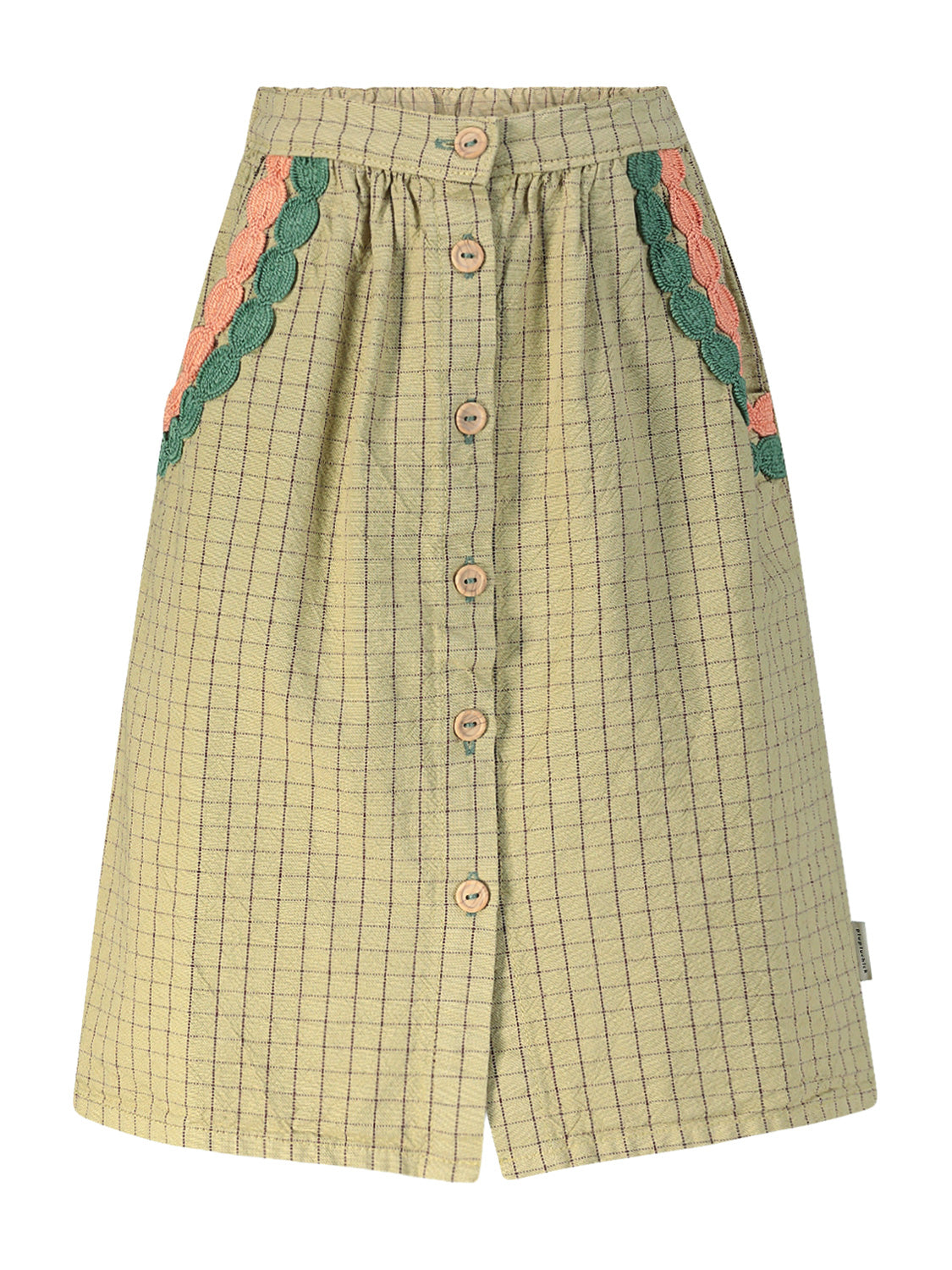 Piupiuchick Kids skirt Olive Green in Olive Green 6804479060-1.jpg | NICKIS.com