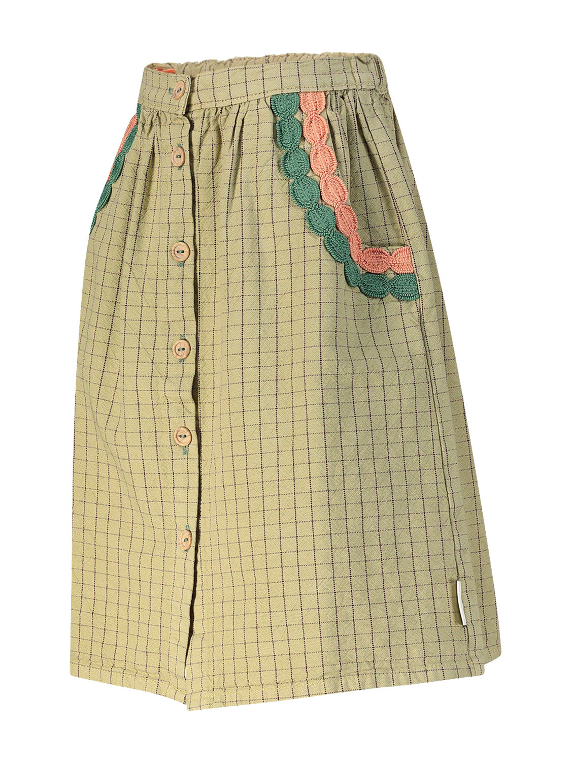 Piupiuchick Kids skirt Olive Green in Olive Green 6804479060-4.jpg | NICKIS.com