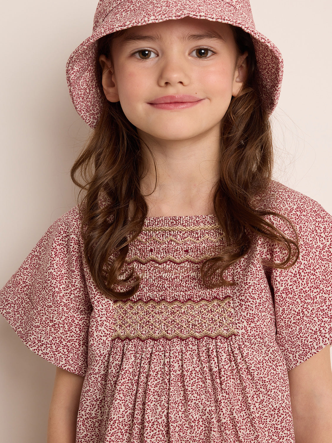 Bonpoint Kids dress Paysanne Burgundy in Burgundy 6804563152-8.jpg | NICKIS.com