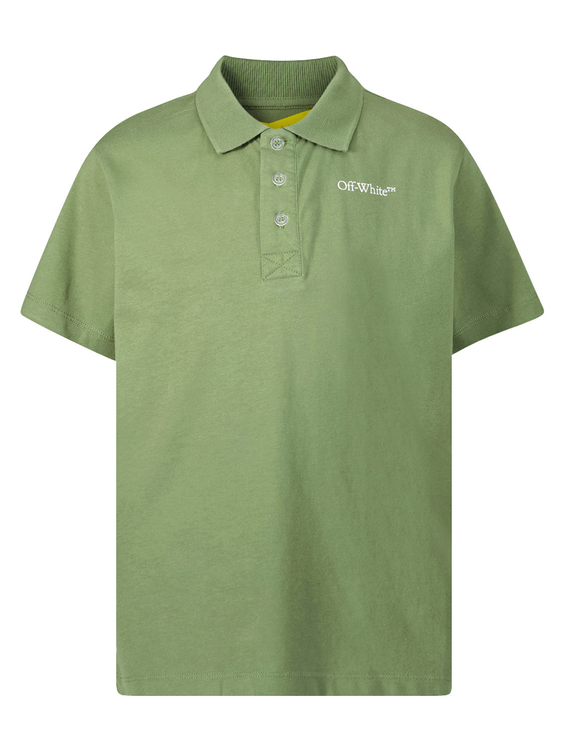 Off-White Kids Kids Polo Shirt Olive Green in Olive Green 6804664431-1.jpg | NICKIS.com