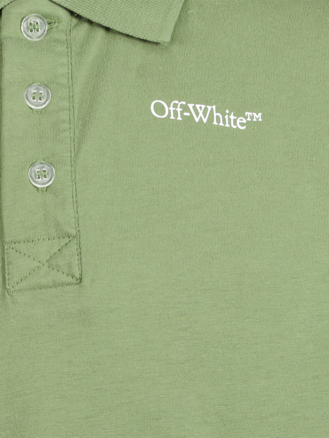 Off-White Kids Kids Polo Shirt Olive Green in Olive Green 6804664431-5.jpg | NICKIS.com