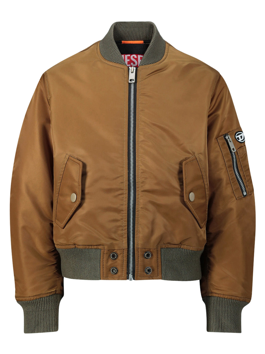 Diesel Kids jacket Jfighters Brown in Brown 6804776870-1.jpg | NICKIS.com