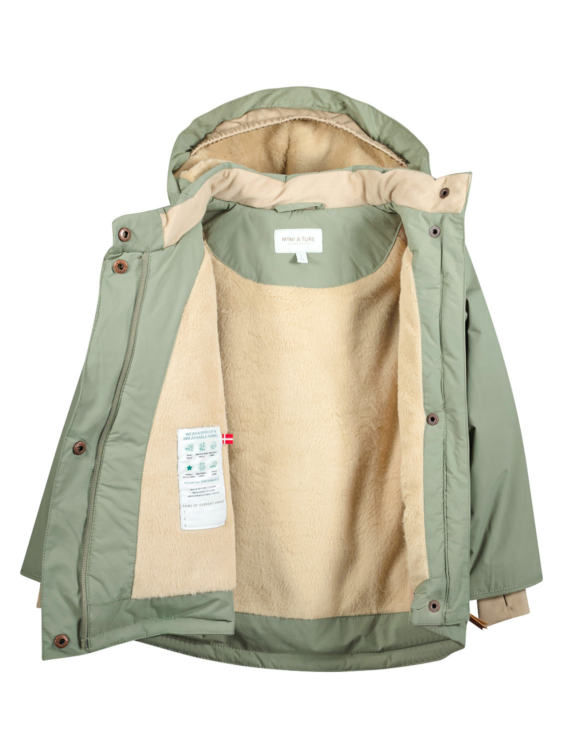 MINI A TURE Kids jacket Wang Olive Green in Olive Green 6804820986-5.jpg | NICKIS.com