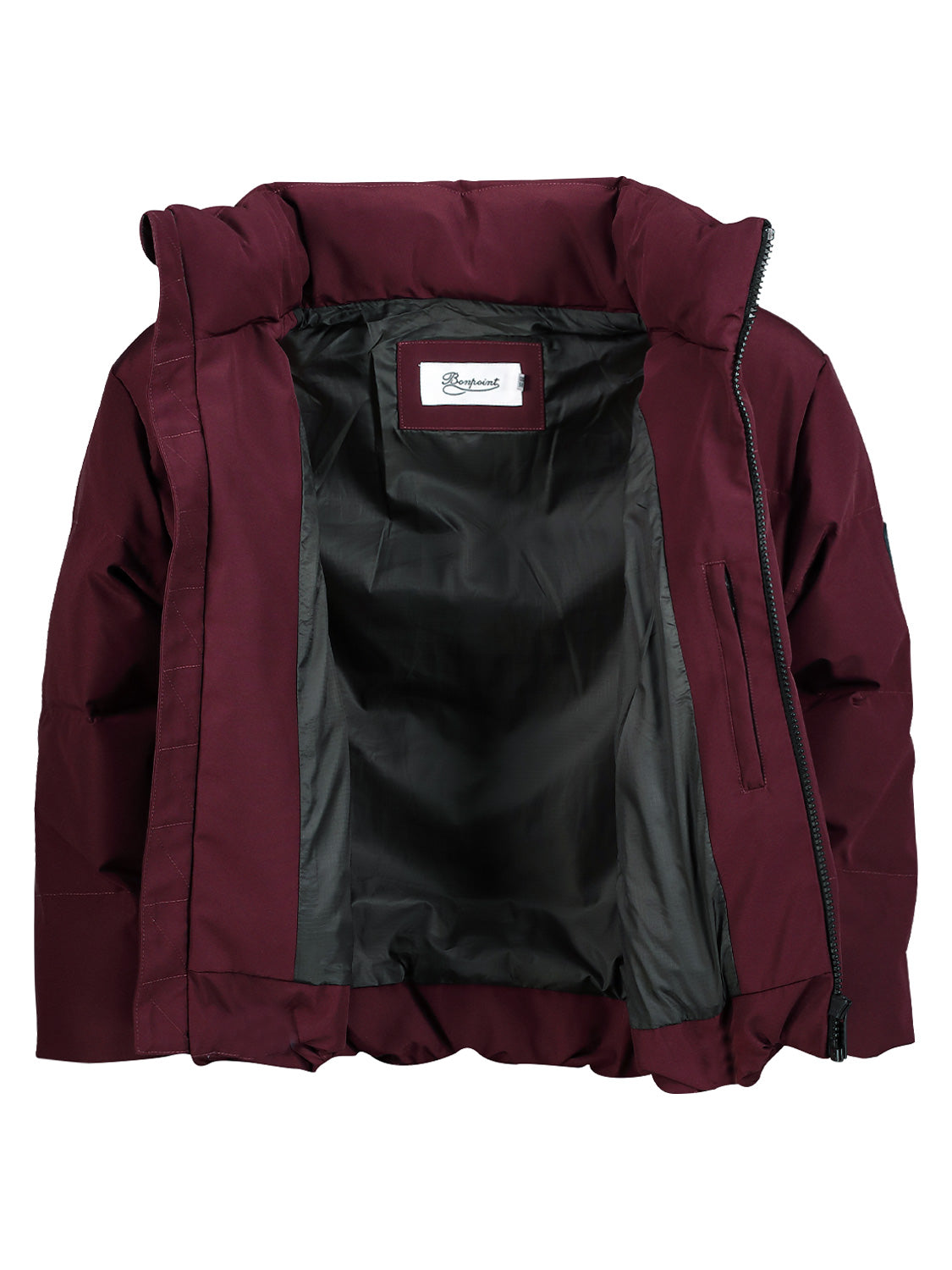 Bonpoint Kids Down Jacket Benji Burgundy in Burgundy 6804824189-6.jpg | NICKIS.com