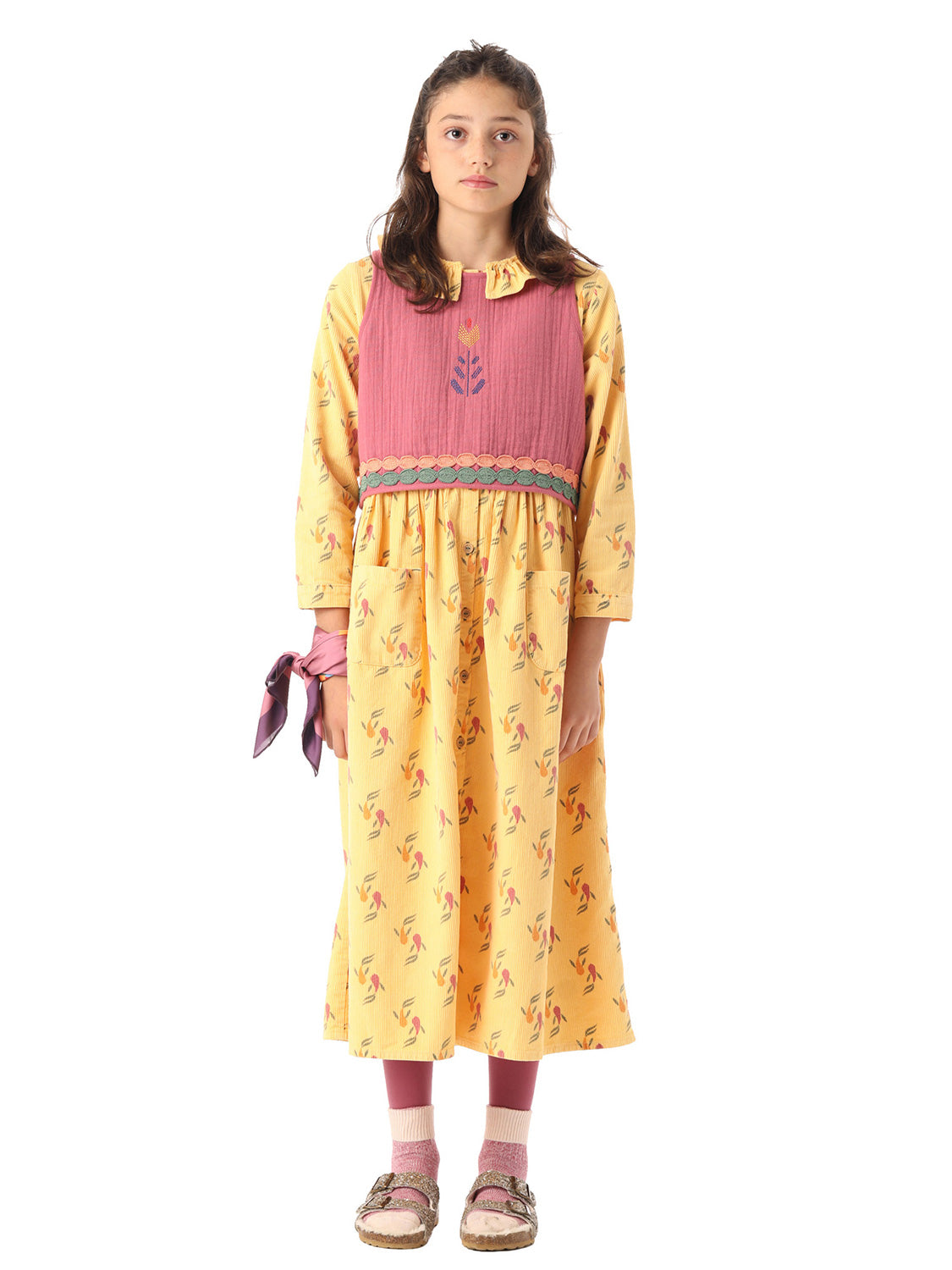 Piupiuchick Kids dress Yellow in Yellow 6804828030-2.jpg | NICKIS.com