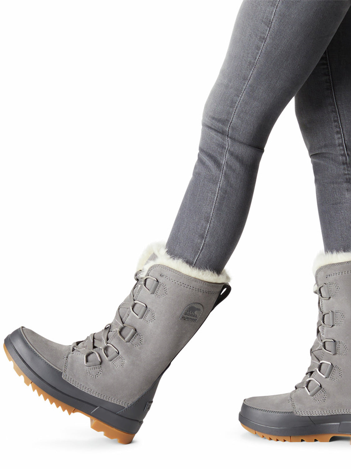 Sorel Kids Boots Torino II Tall WP Grey in Grey 6804858455-8.jpg | NICKIS.com