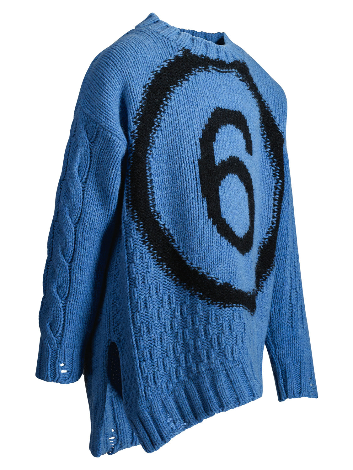 MM6 Maison Margiela Kids Sweaters Blue in Blue 6804905921-5.jpg | NICKIS.com