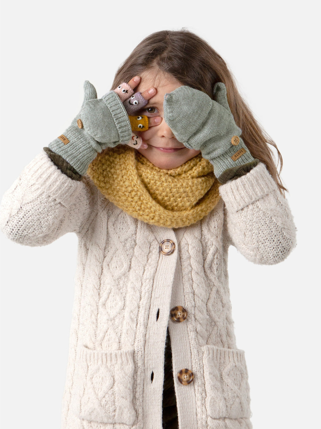 Barts Kids gloves Puppet Grey in Grey 6804936968-8.jpg | NICKIS.com