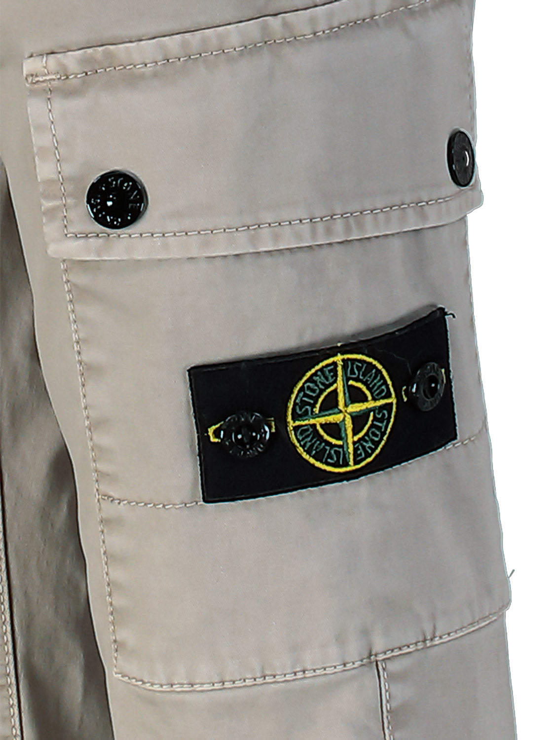 STONE ISLAND JUNIOR Kids Cargo Trousers Grey in Grey 6805115842-6.jpg | NICKIS.com