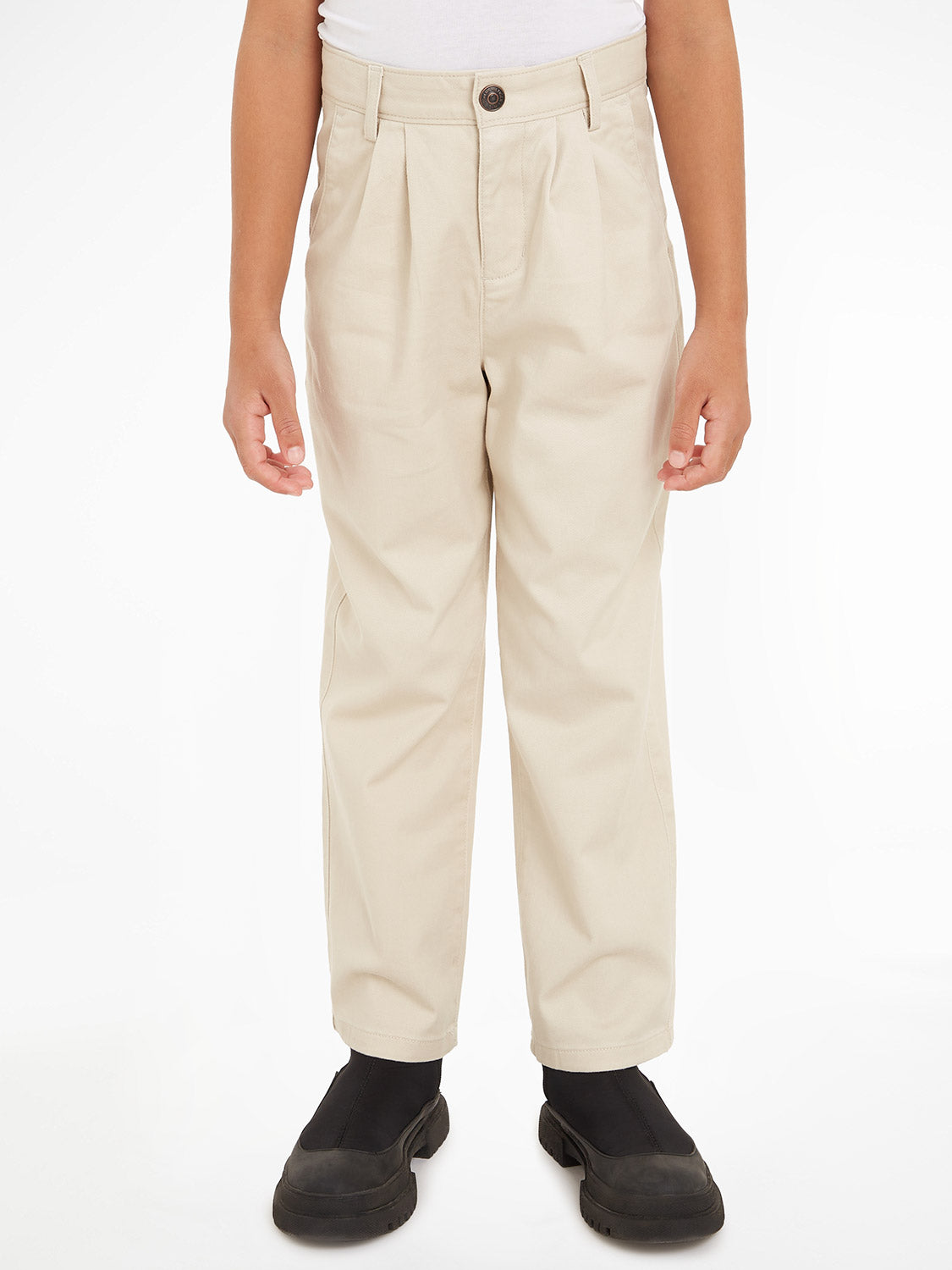 Tommy Hilfiger Kids Chinos Wide Leg Chino Beige in Beige 6805119624-2.jpg | NICKIS.com