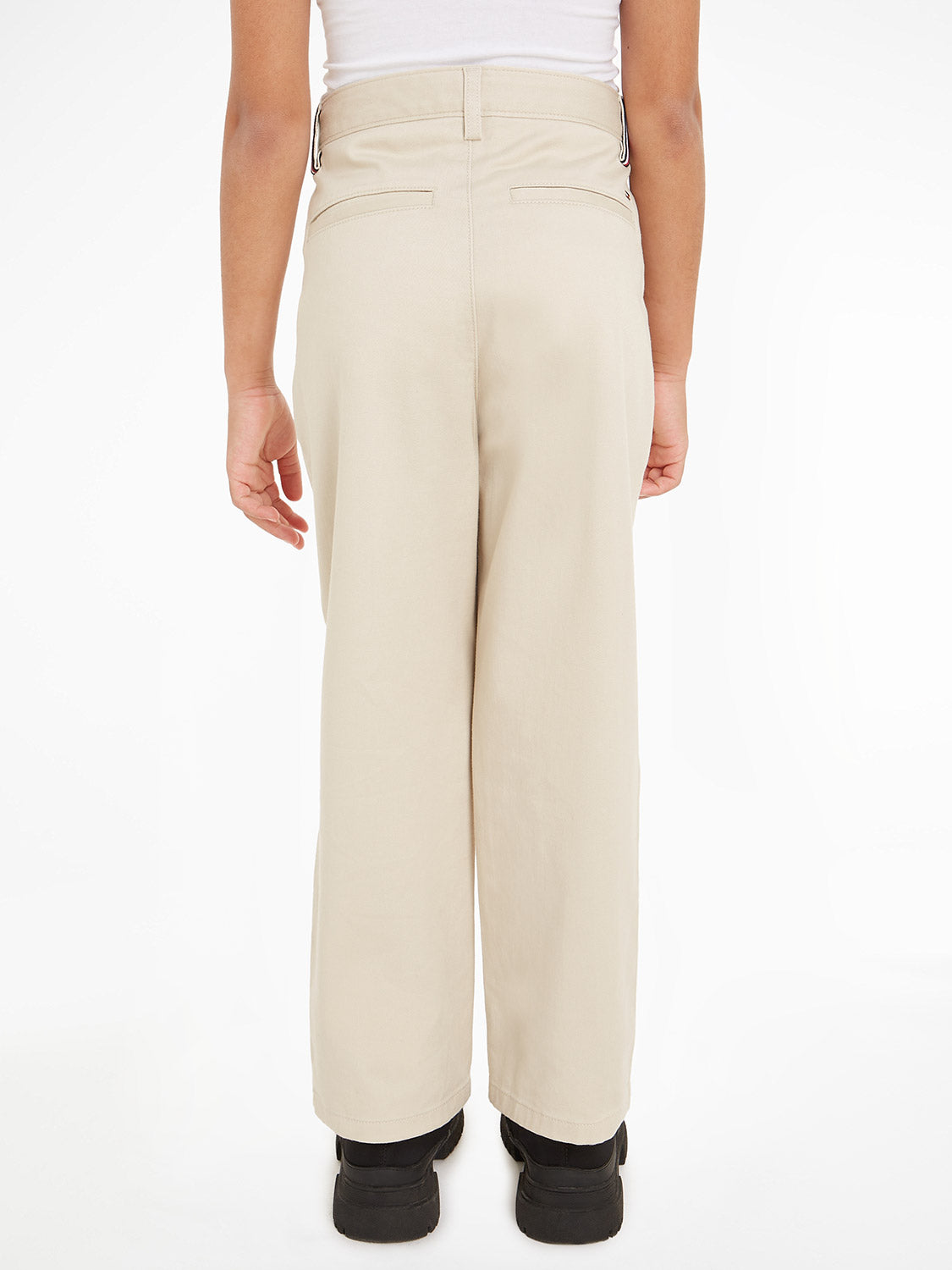 Tommy Hilfiger Kids Chinos Wide Leg Chino Beige in Beige 6805119624-3.jpg | NICKIS.com