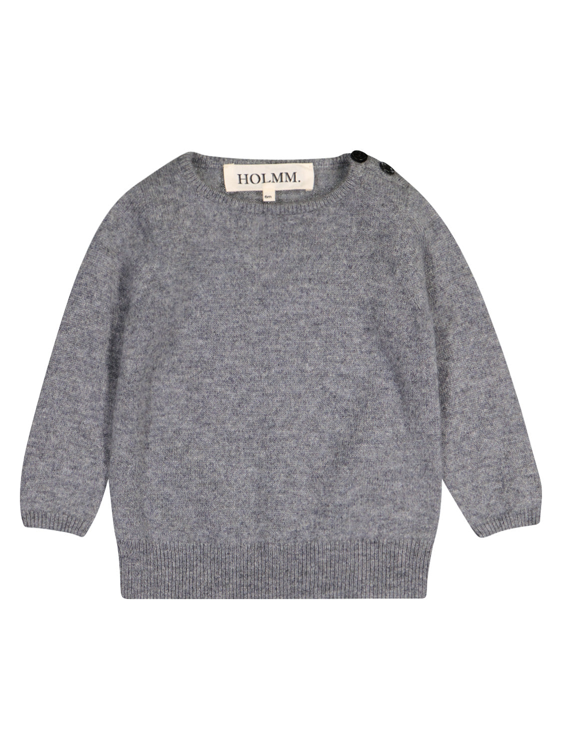 HOLMM. Kids Cashmere sweater Billy Grey in Grey 6805151861-1.jpg | NICKIS.com