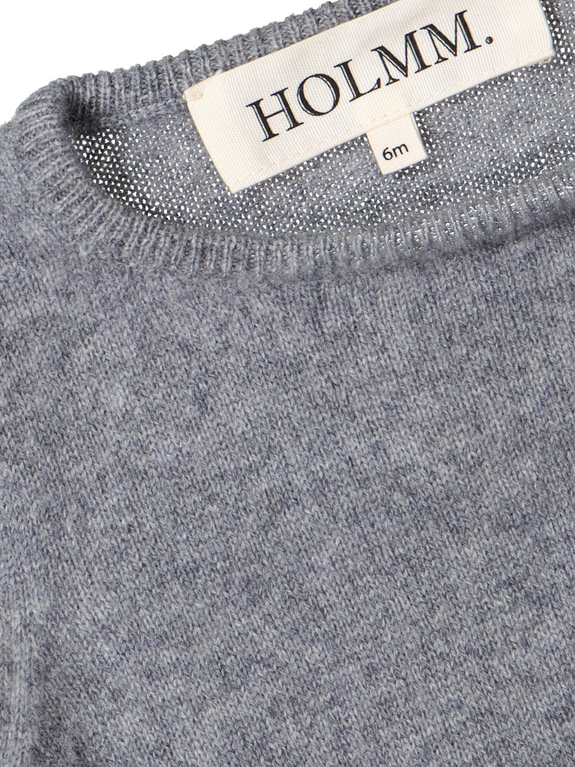 HOLMM. Kids Cashmere sweater Billy Grey in Grey 6805151861-5.jpg | NICKIS.com