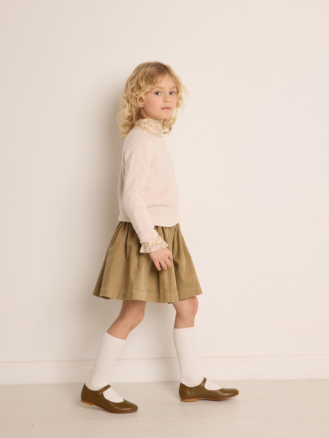 Bonpoint Kids skirt Suzon Camel in Camel 6805215476-2.jpg | NICKIS.com