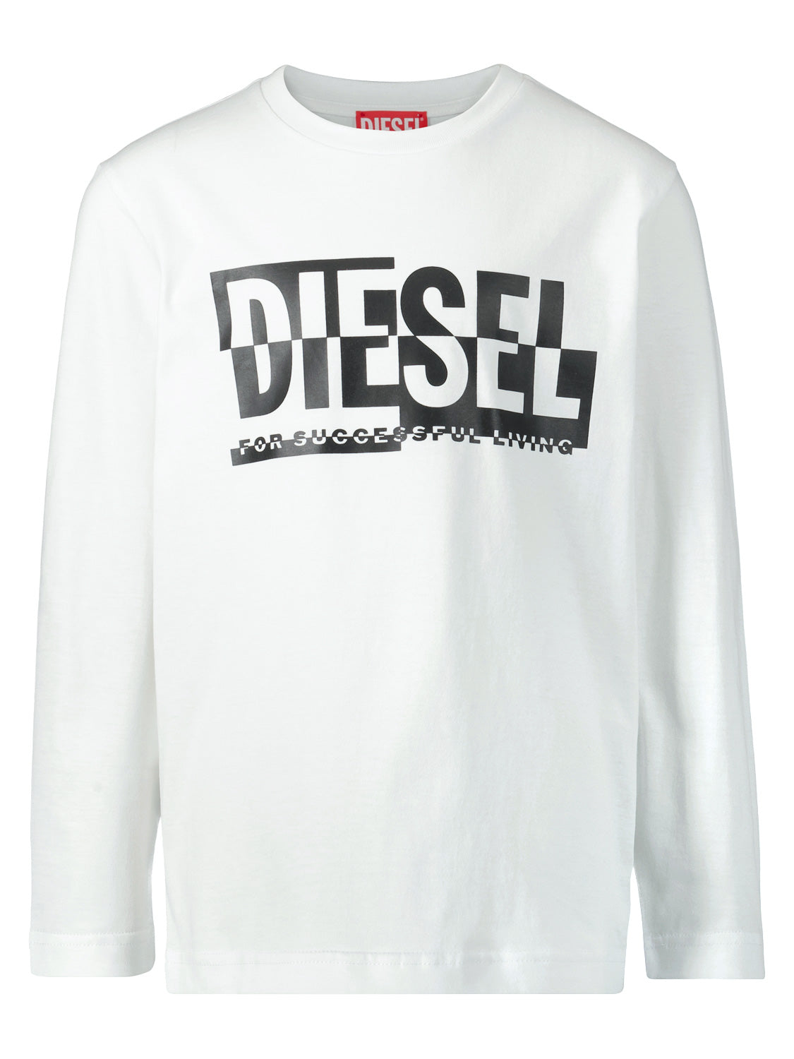 Diesel Kids long-sleeve Tbon White in White 6805222763-1.jpg | NICKIS.com