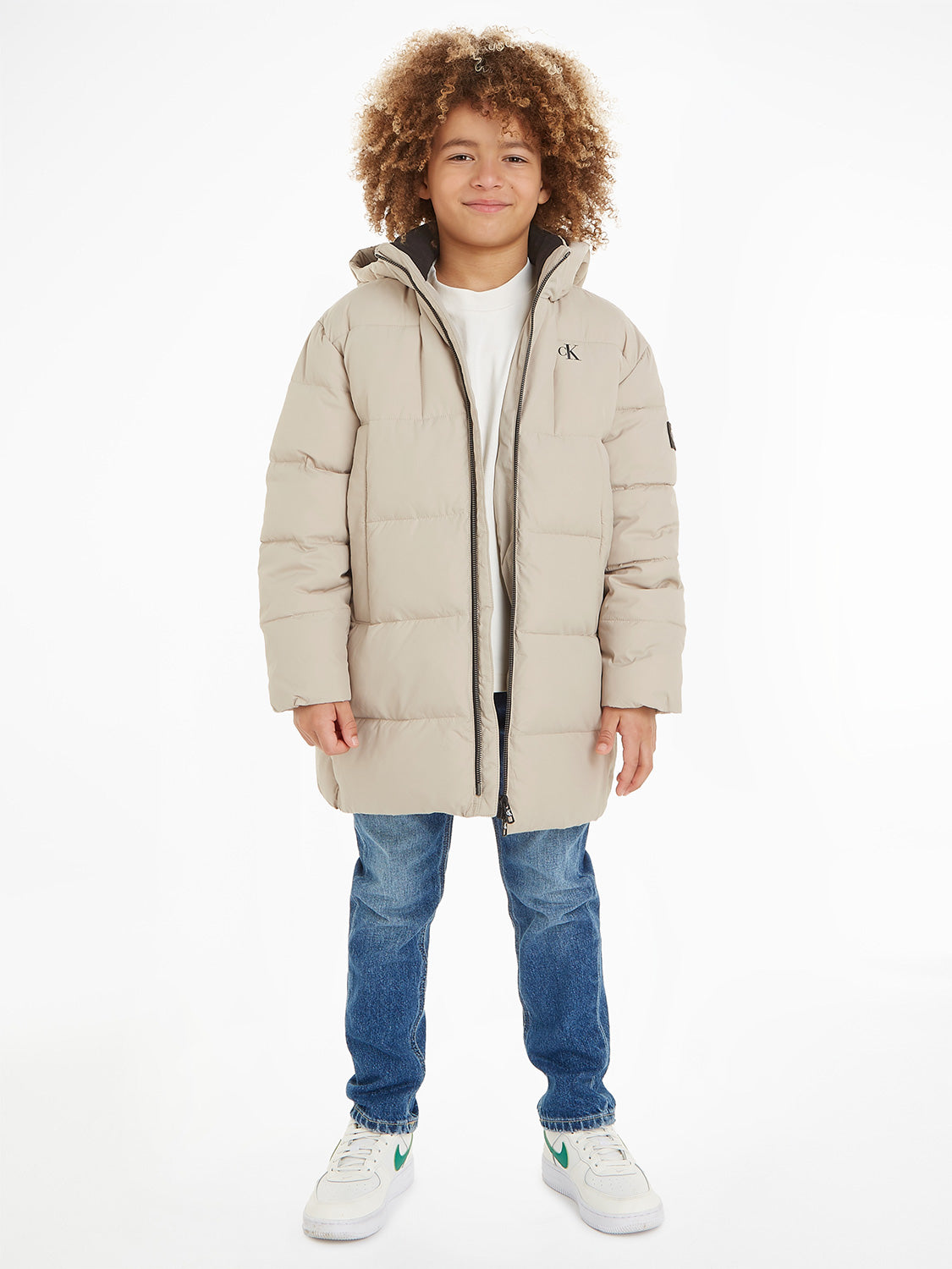 Calvin Klein Kids Winter coat Beige in Beige 6806008719-2.jpg | NICKIS.com