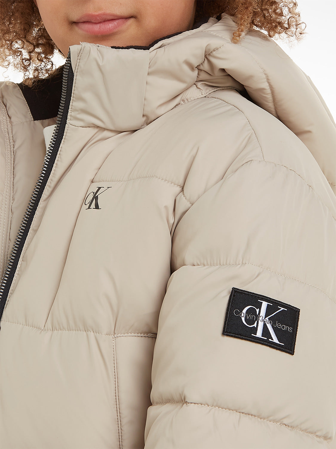 Calvin Klein Kids Winter coat Beige in Beige 6806008719-8.jpg | NICKIS.com