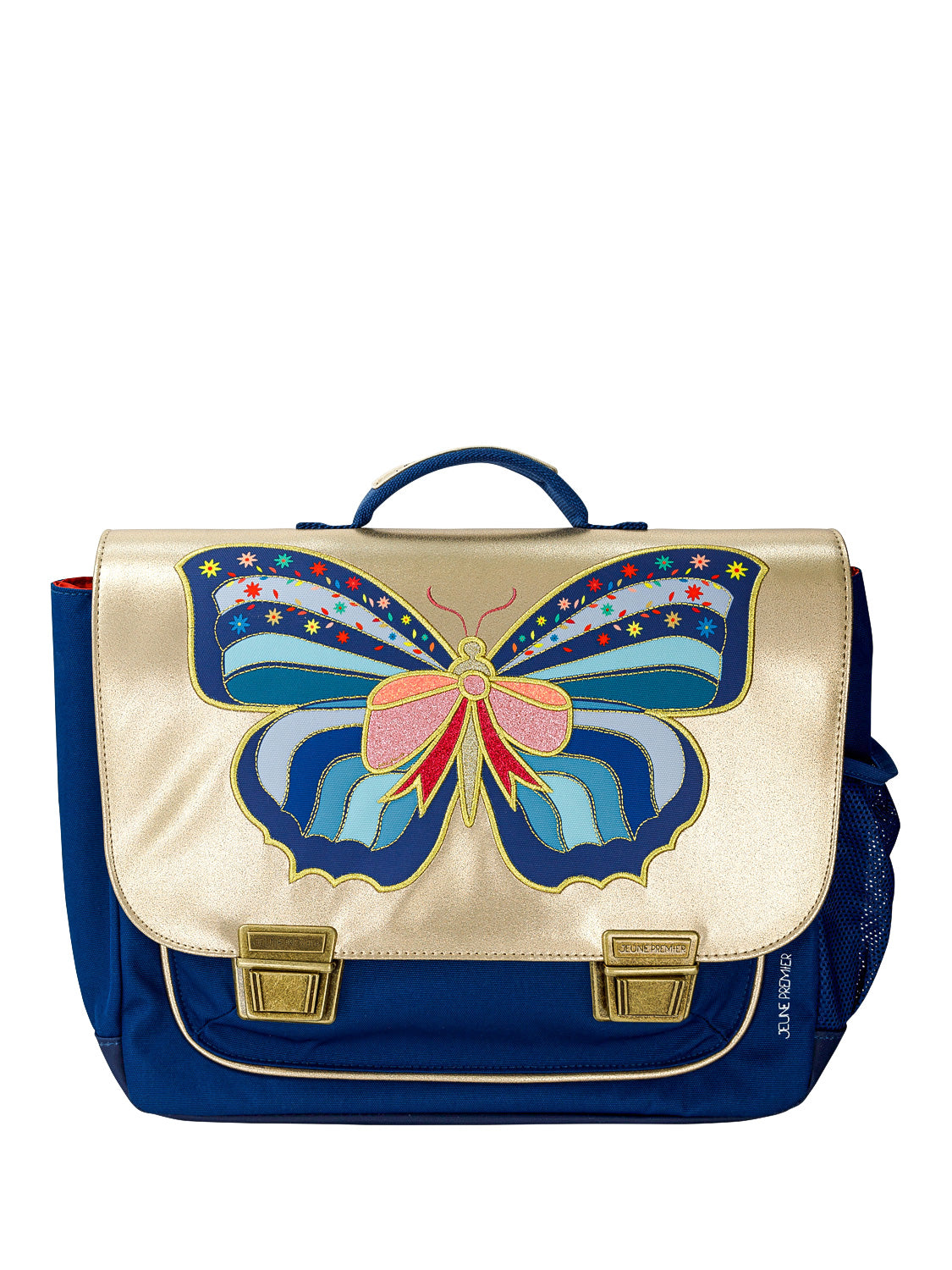 Jeune Premier Kids Satchels Classic Midi Butterfly Blue in Blue 6806154760-1.jpg | NICKIS.com