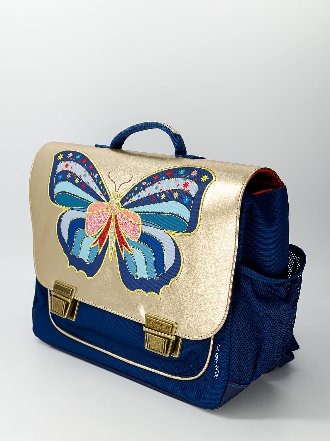 Jeune Premier Kids Satchels Classic Midi Butterfly Blue in Blue 6806154760-2.jpg | NICKIS.com