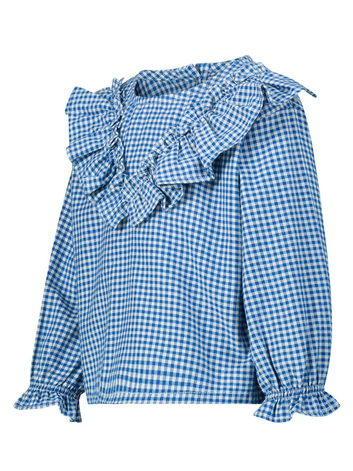 Piupiuchick Kids blouse Blue in Blue 6806194320-4.jpg | NICKIS.com