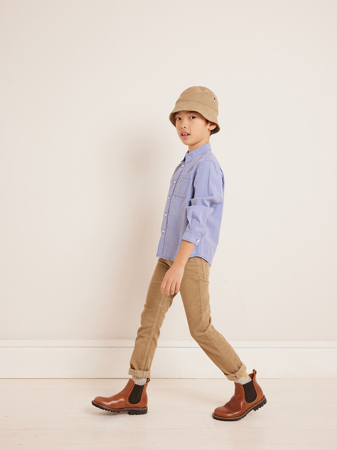 Bonpoint Kids shirt Tango Blue in Blue 6806308299-2.jpg | NICKIS.com