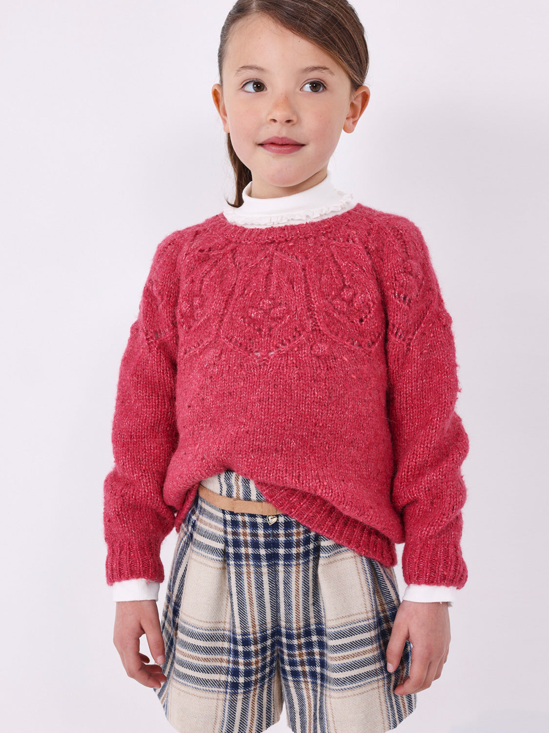 Mayoral Kids Sweaters Fuchsia in Fuchsia 6806548733-2.jpg | NICKIS.com