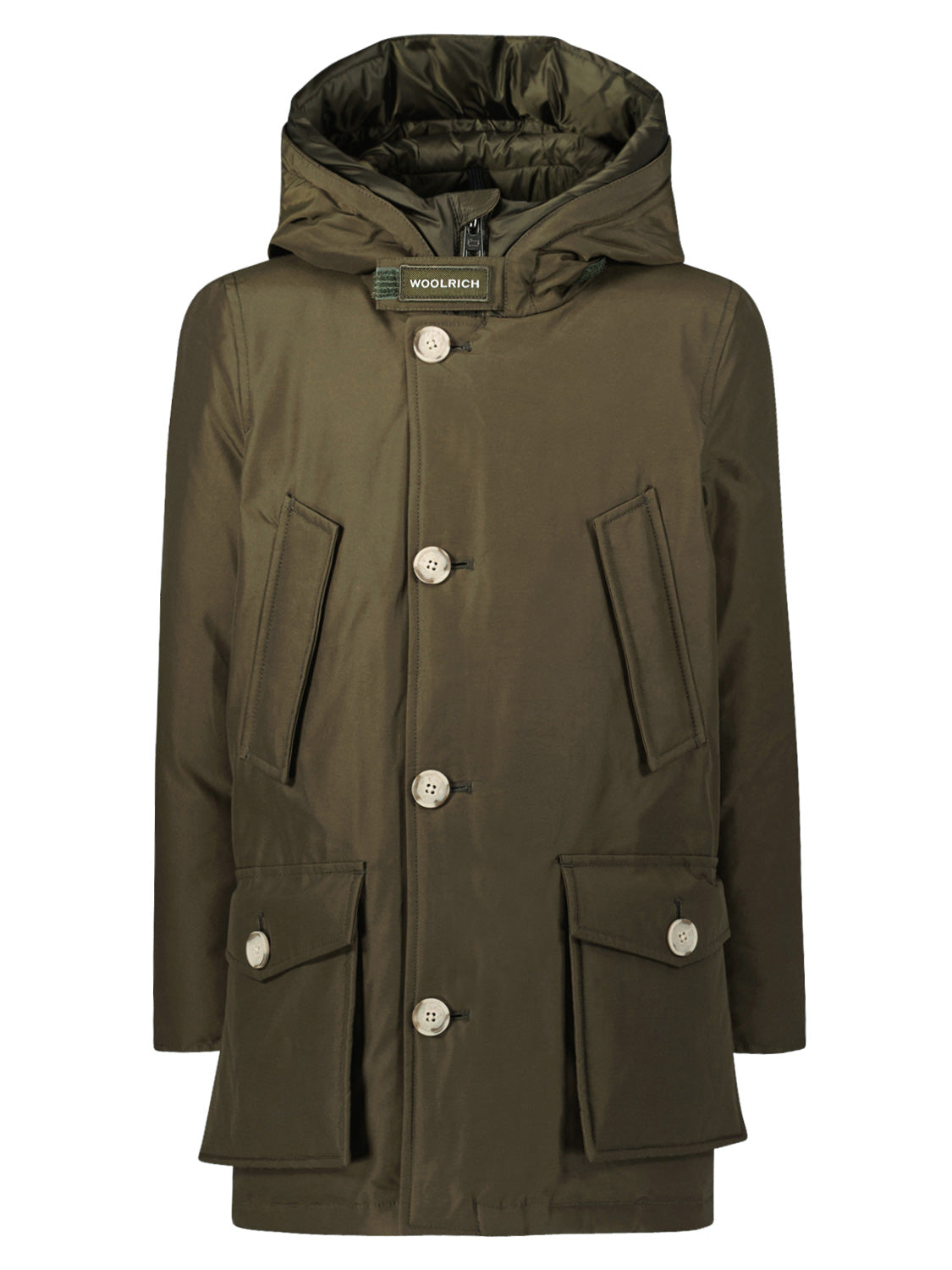 Woolrich Kids Down Coat Arctic Olive Green in Olive Green 6806572135-1.jpg | NICKIS.com