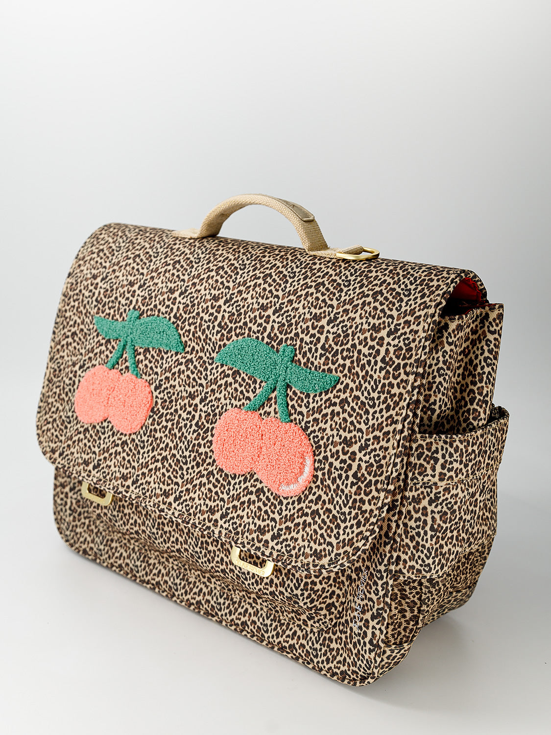 Jeune Premier Kids Satchels Leopard Cherry Beige in Beige 6806667829-2.jpg | NICKIS.com