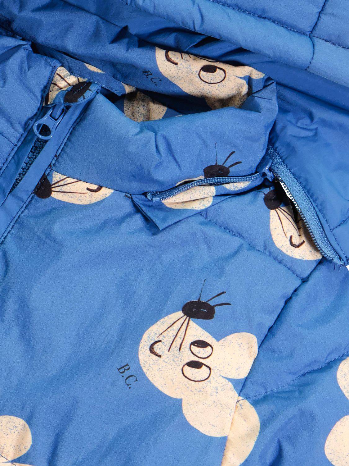 Bobo Choses Kids winter jacket Mouse Blue in Blue 6806911883-6.jpg | NICKIS.com