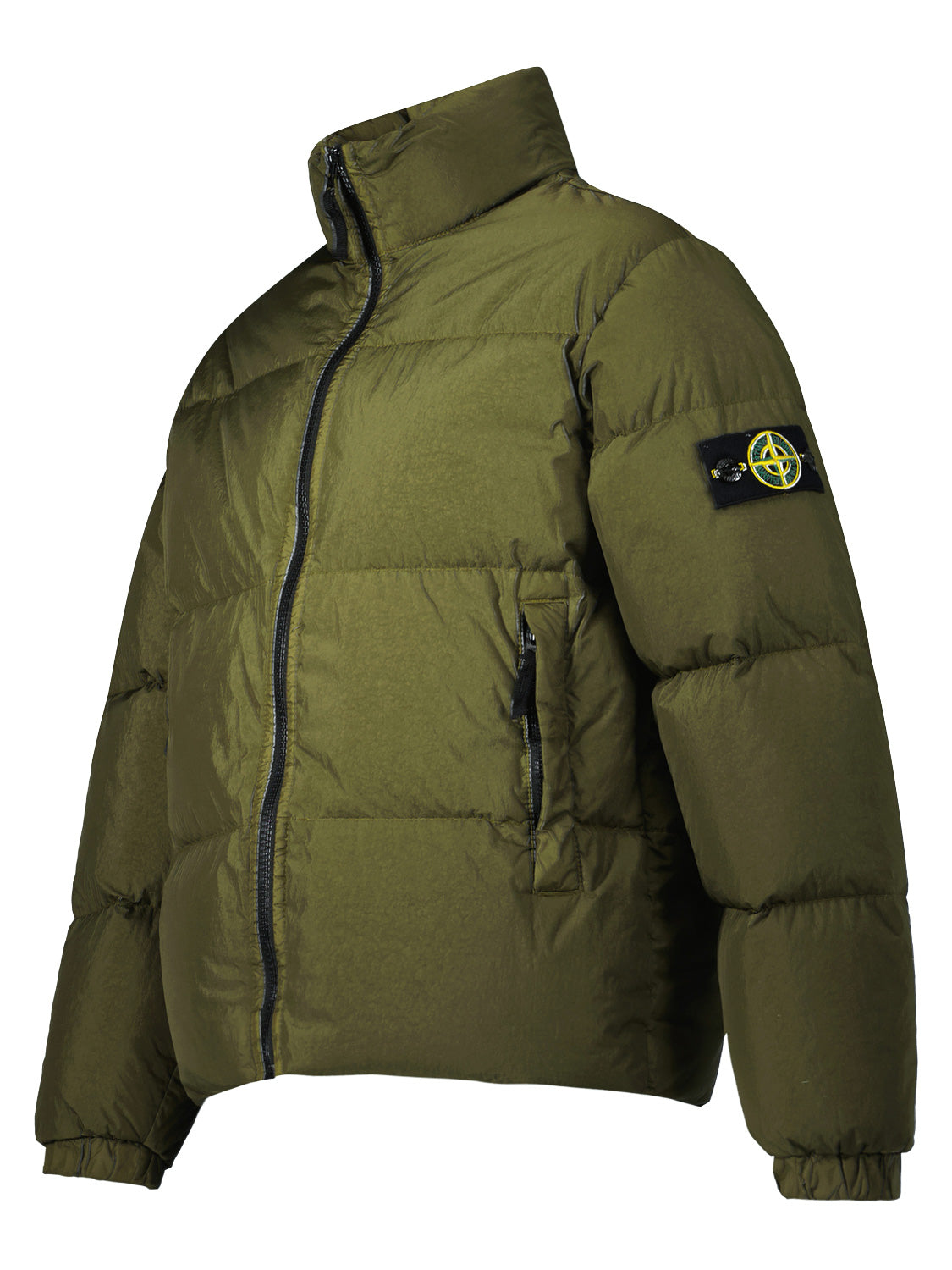 STONE ISLAND JUNIOR Kids Down Jacket Olive Green in Olive Green 6807060856-4.jpg | NICKIS.com