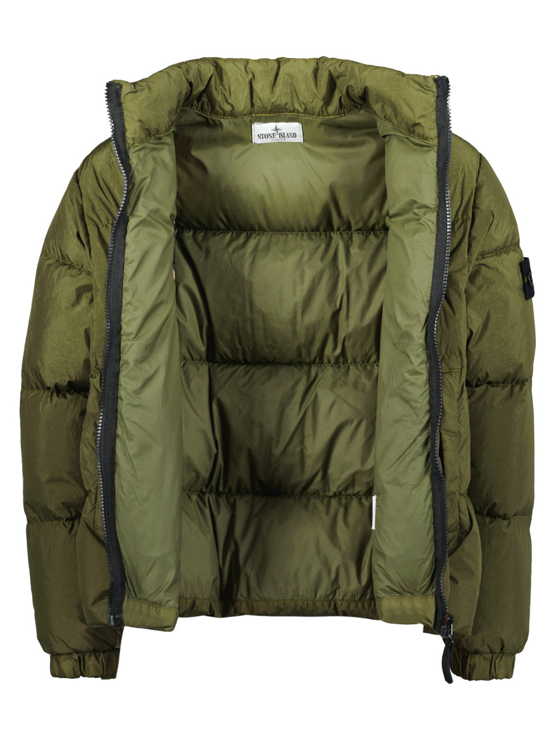 STONE ISLAND JUNIOR Kids Down Jacket Olive Green in Olive Green 6807060856-6.jpg | NICKIS.com