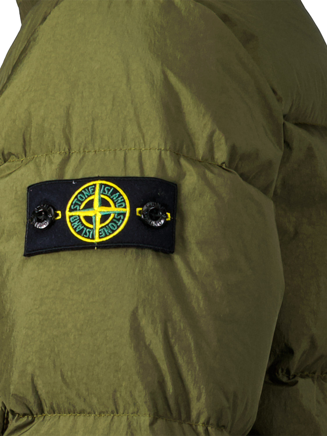 STONE ISLAND JUNIOR Kids Down Jacket Olive Green in Olive Green 6807060856-7.jpg | NICKIS.com