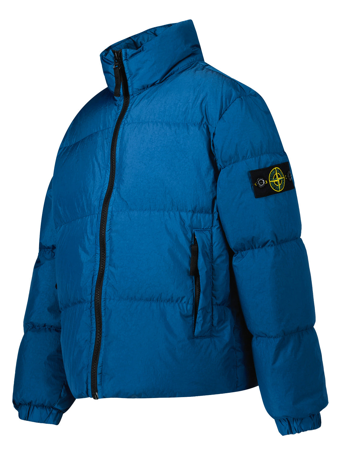 STONE ISLAND JUNIOR Kids Down Jacket Blue in Blue 6807114558-4.jpg | NICKIS.com