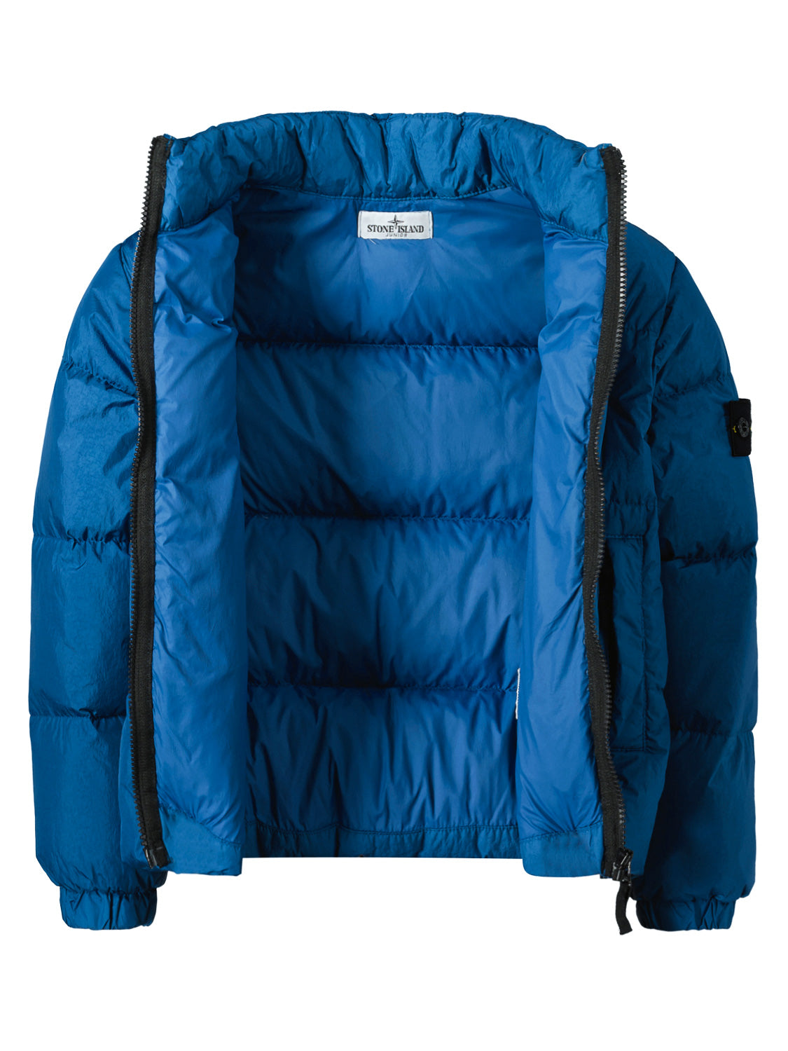 STONE ISLAND JUNIOR Kids Down Jacket Blue in Blue 6807114558-6.jpg | NICKIS.com